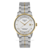TISSOT T086.408.22.036.00 Silver Gold Dial White Stainless Steel